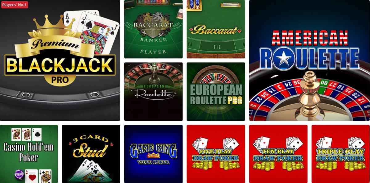 Best table games and a variety of video poker machines available around the clock